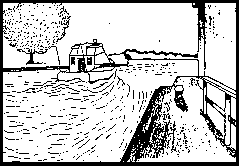 Picture of a Boat Exiting a Lock